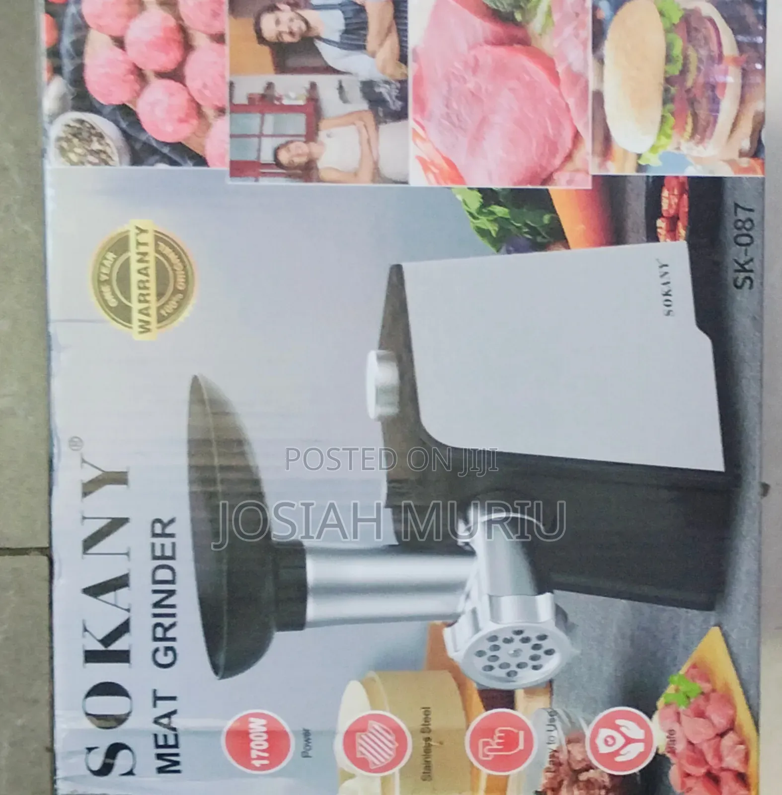 SOKANY Electric Meat Grinder – Powerful Durable Kitchen Mincer