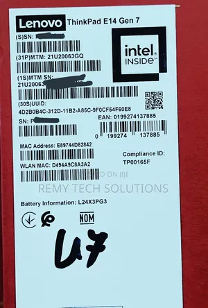 New Laptop Lenovo ThinkPad E14 Gen 6 16GB Intel Core i7 SSD 512GB