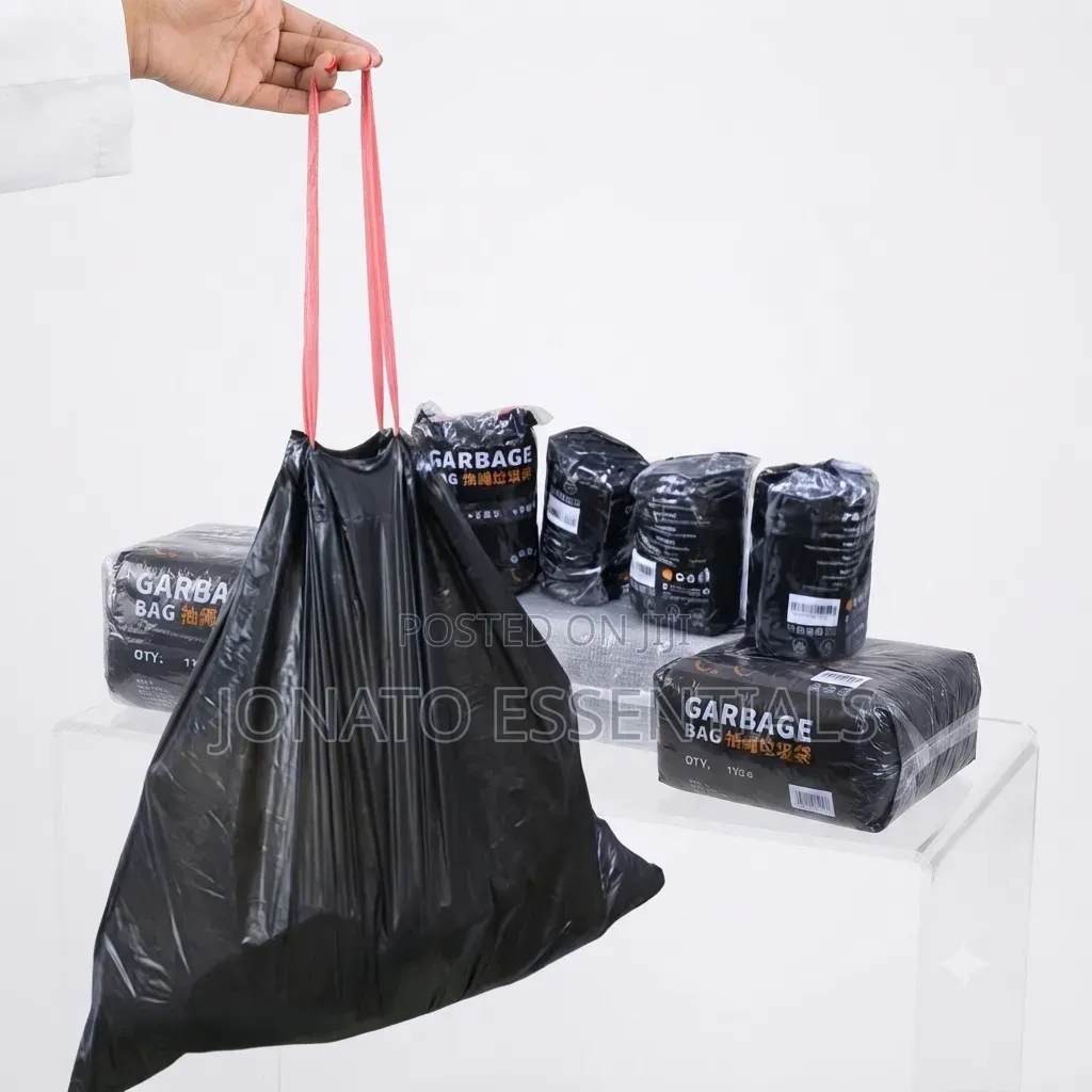 75 Piece Drawstring Garbage Bags, Trash Paper Bags