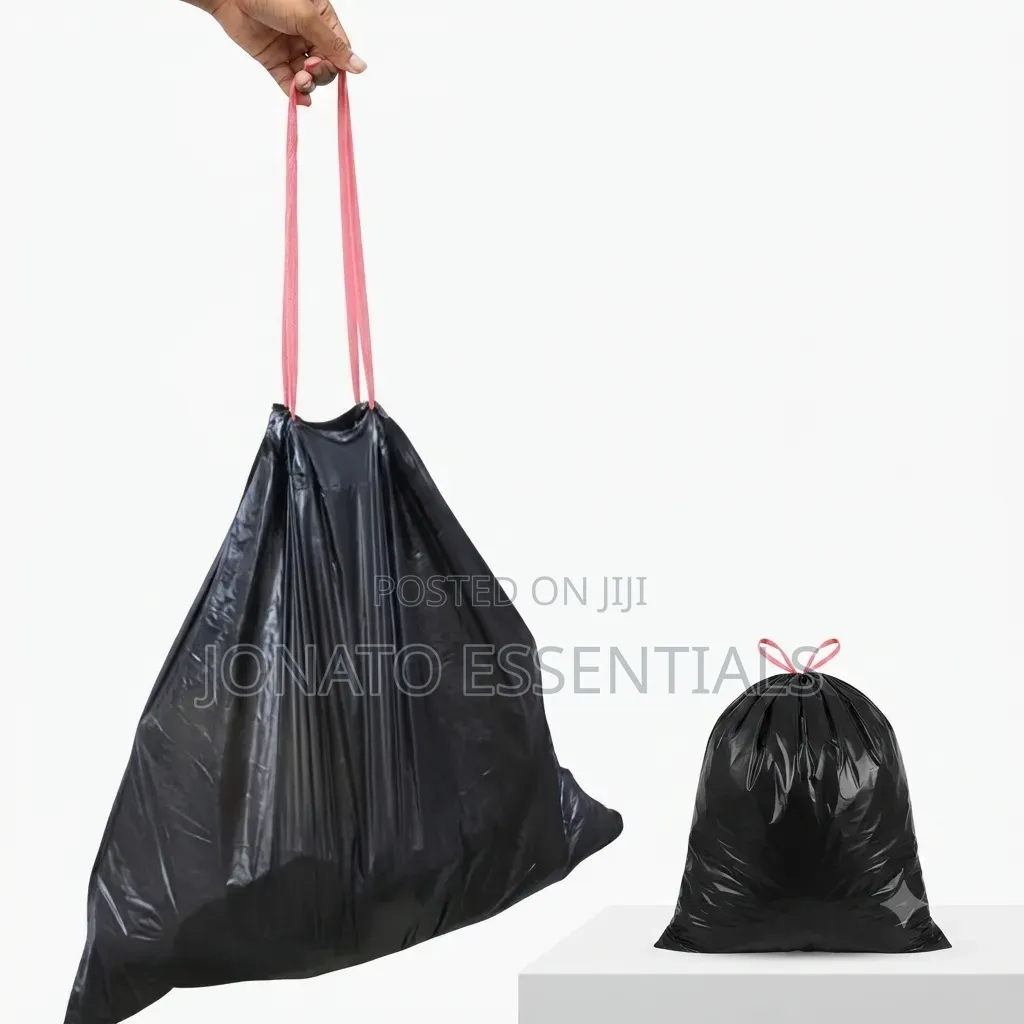 75 Piece Drawstring Garbage Bags, Trash Paper Bags