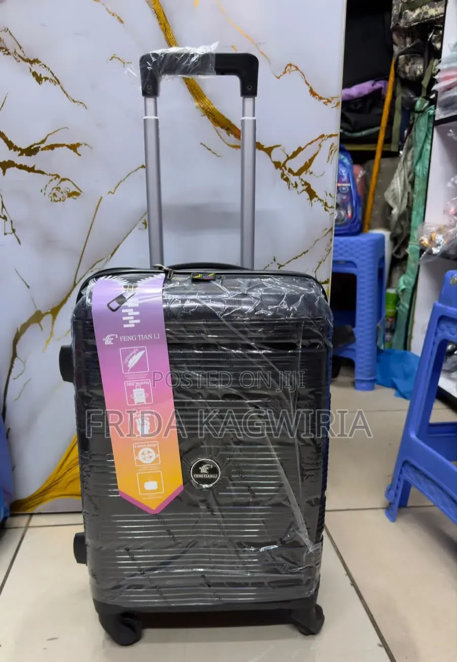 Small Size Rubber Suitcase 
Height 48cm (Black)
