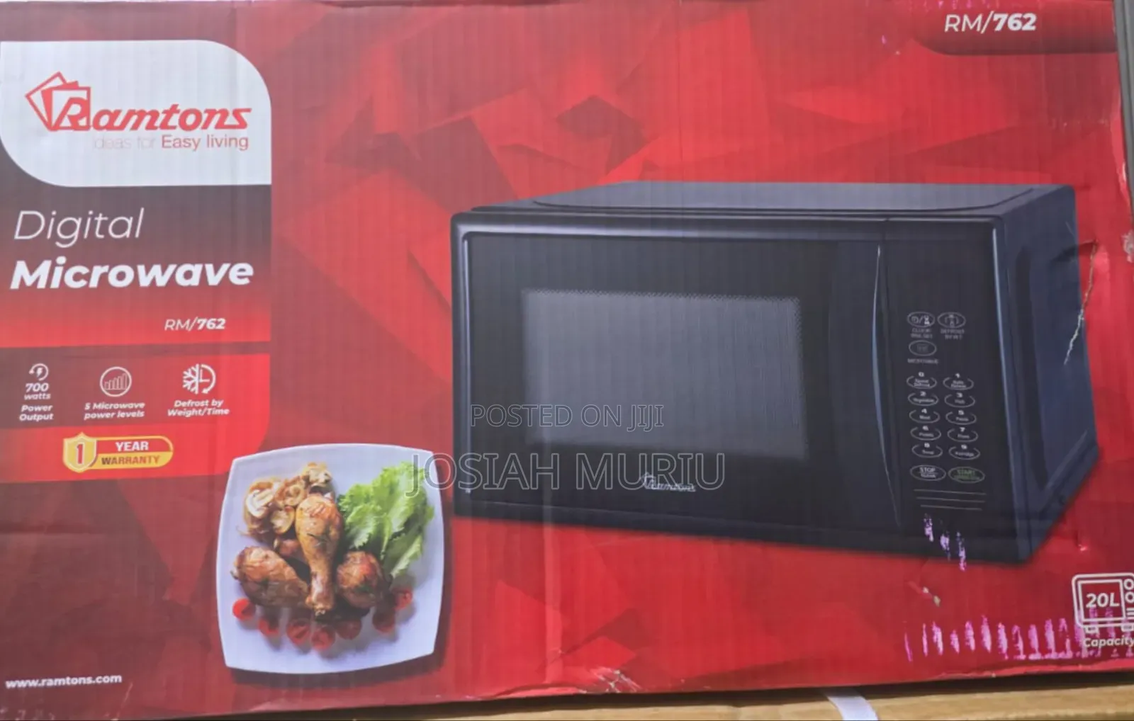 Ramtons 20l Microwave RM/762