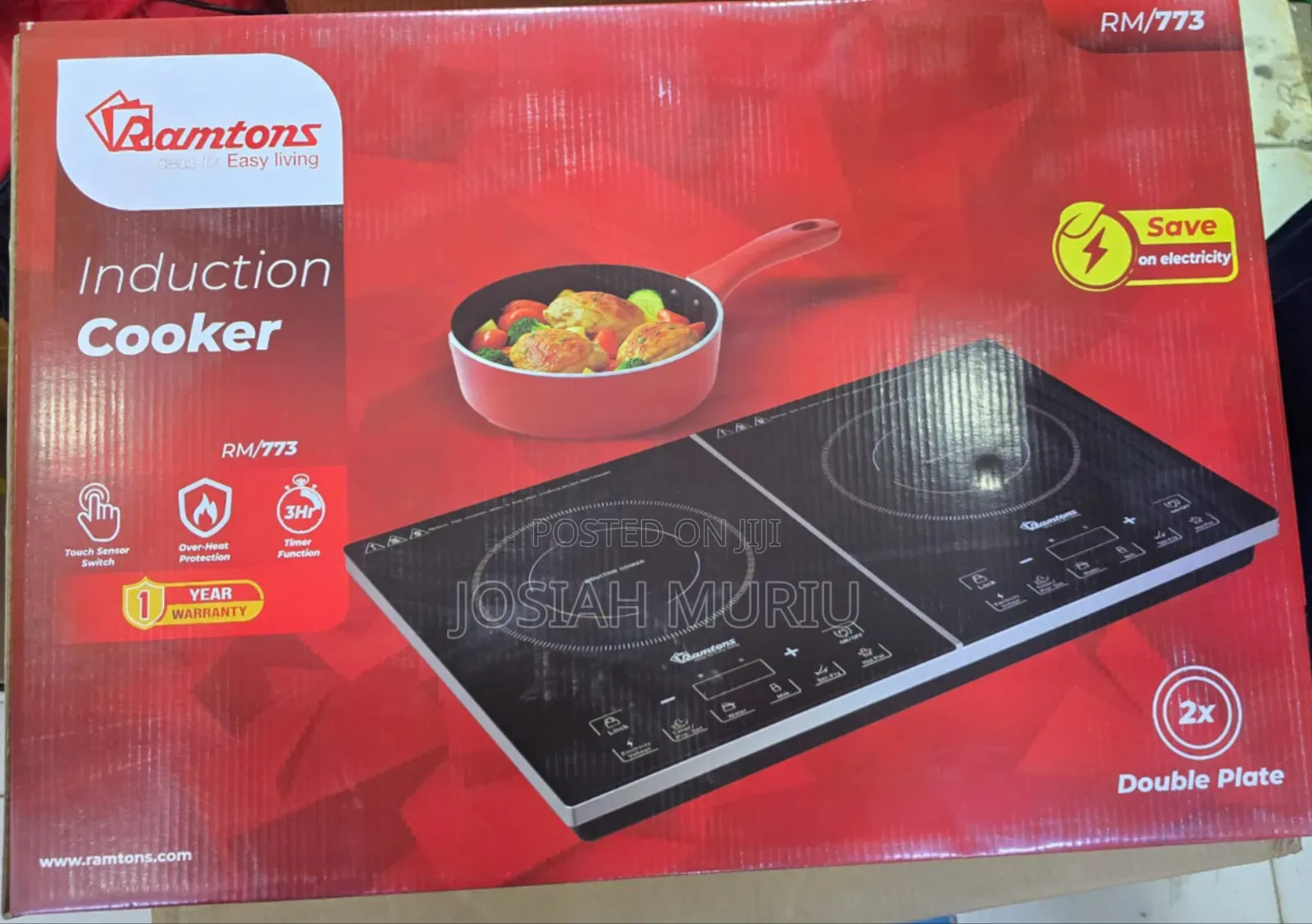 Ramtons Double Induction Cooker