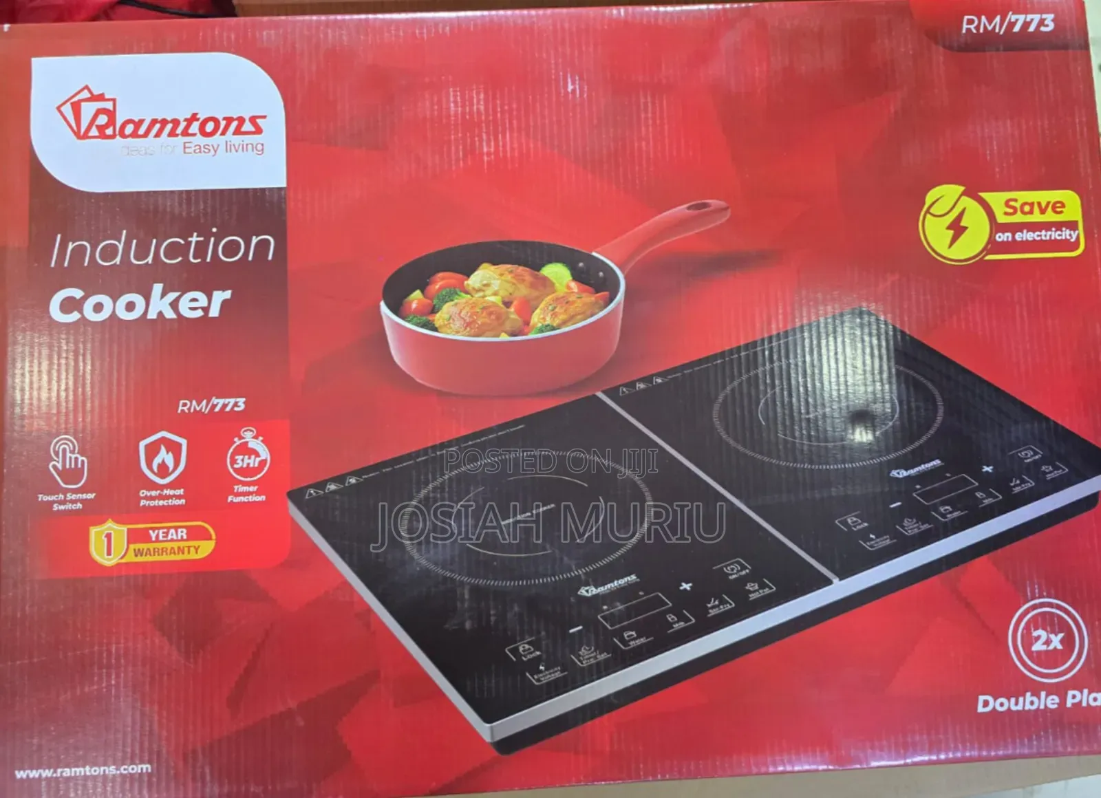 Ramtons Double Induction Cooker