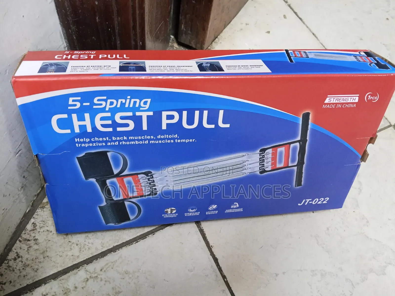 Chest Expandable Tummy Trimmer With 5 Spring Hand Grip