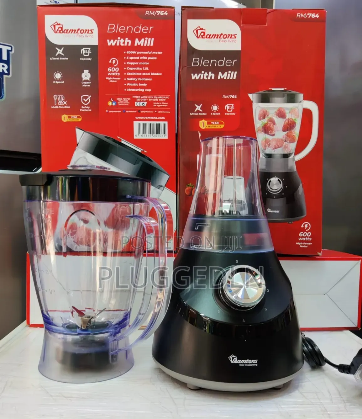 Ramtons Blender 2in1 RM764 With Mill