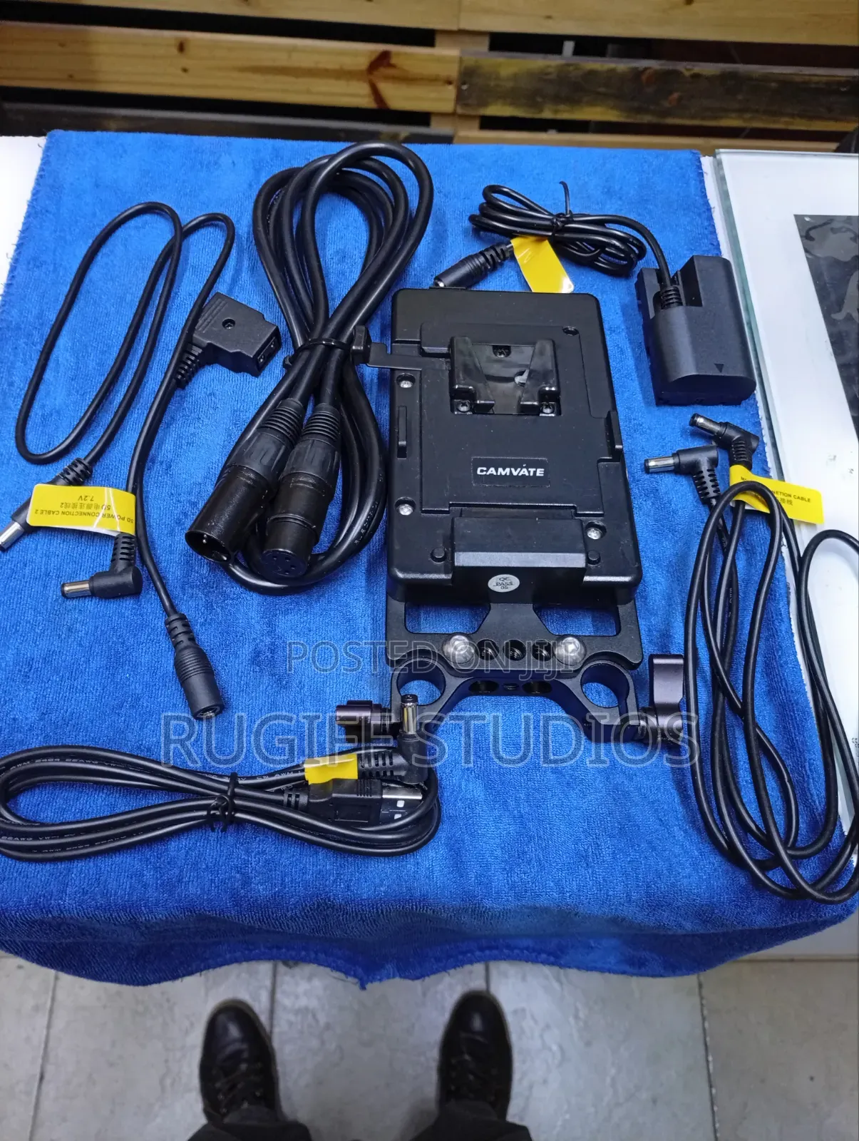 Camvate v Mount Cheese Plate 15mm Connecting Canon 5D Dummy Battery