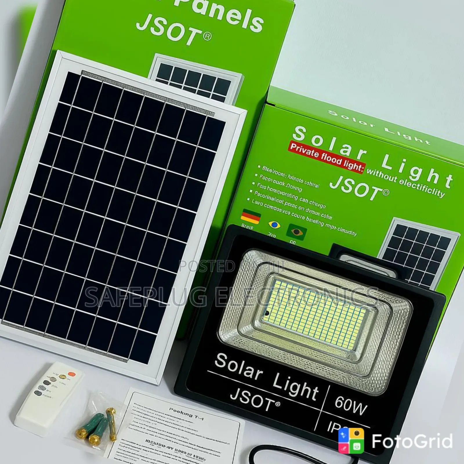 US-200W Solar Flood Light – KSh 3,000