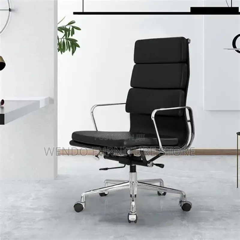 Office Chairs; Leather High Back Office Sleek Chair