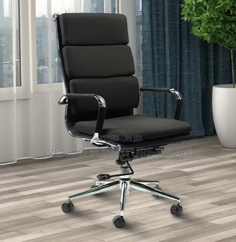 Office Chairs; Leather High Back Office Sleek Chair