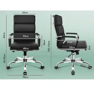 Office Chairs; Leather High Back Office Sleek Chair
