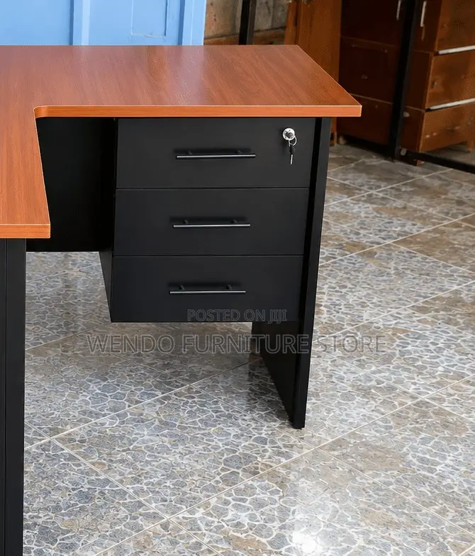 Office Desk; 140cm Curved Office Home Desk With Drawers