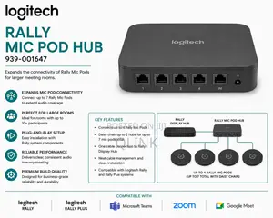 Logitech Rally Mic Pod Hub - 939-001647