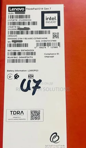 New Laptop Lenovo ThinkPad E14 Gen 6 16GB Intel Core i7 SSD 512GB