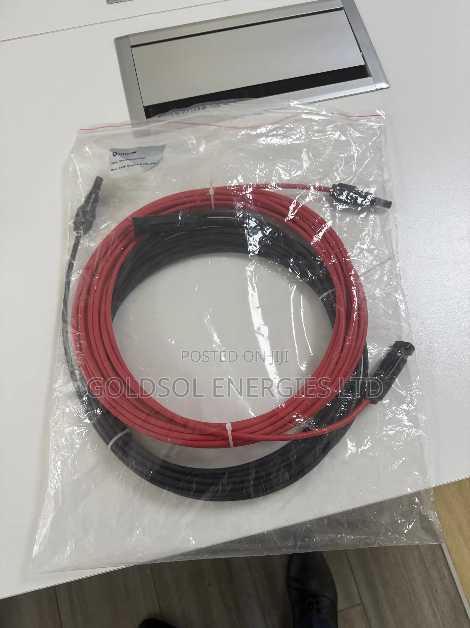 4mm PV Cable - 10 Meters With MC4 Connectors