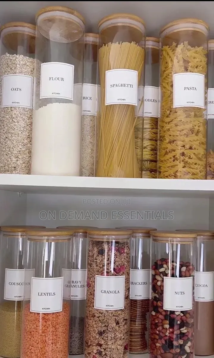 2000ml Cereal / Spaghetti Glass Storage Containers