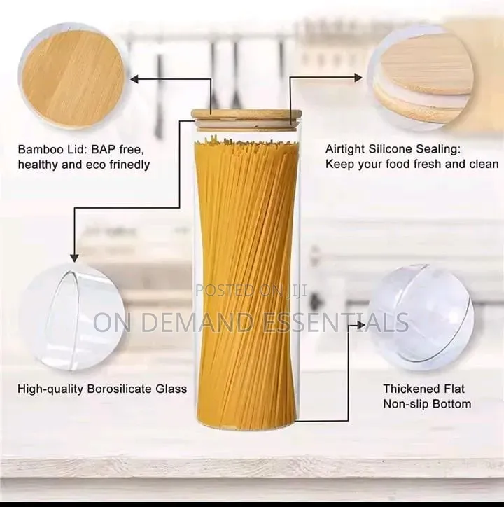 2000ml Cereal / Spaghetti Glass Storage Containers