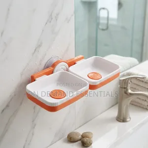 Traceless Swivel Soap Dish Material: Plastic
