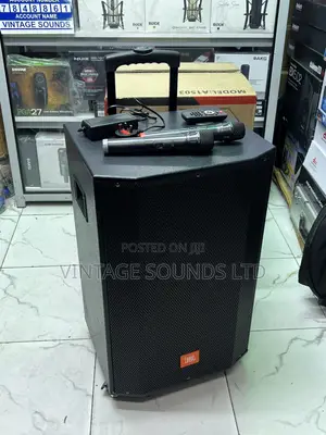 JBL 15-Inch Rechargeable Trolley Speaker (3200W Peak) + Dual Mics