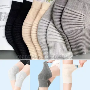 Seamless Knitted Thermal Knee Warmers for Joint Knee Support