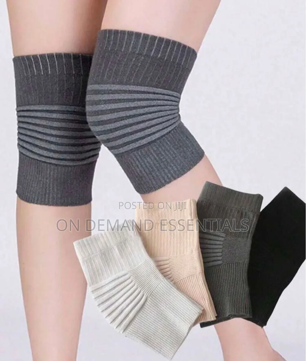 Seamless Knitted Thermal Knee Warmers for Joint Knee Support