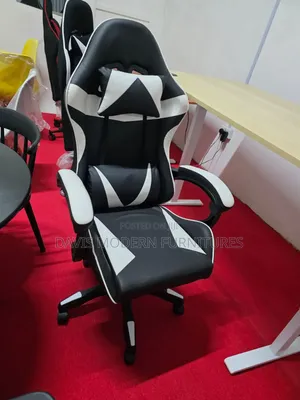 White and Black Gaming Chair