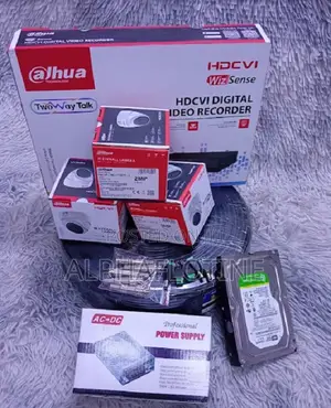 Dahua CCTV 4 Camera Set Full Package Kit