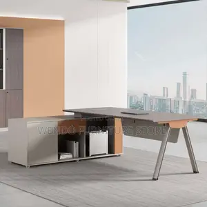 Office Desk; 180 CM L-Shaped Executive Office Desk