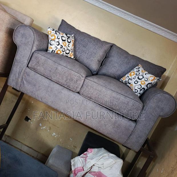 Grey Classic 2-Seater Sofa With Rolled Arms