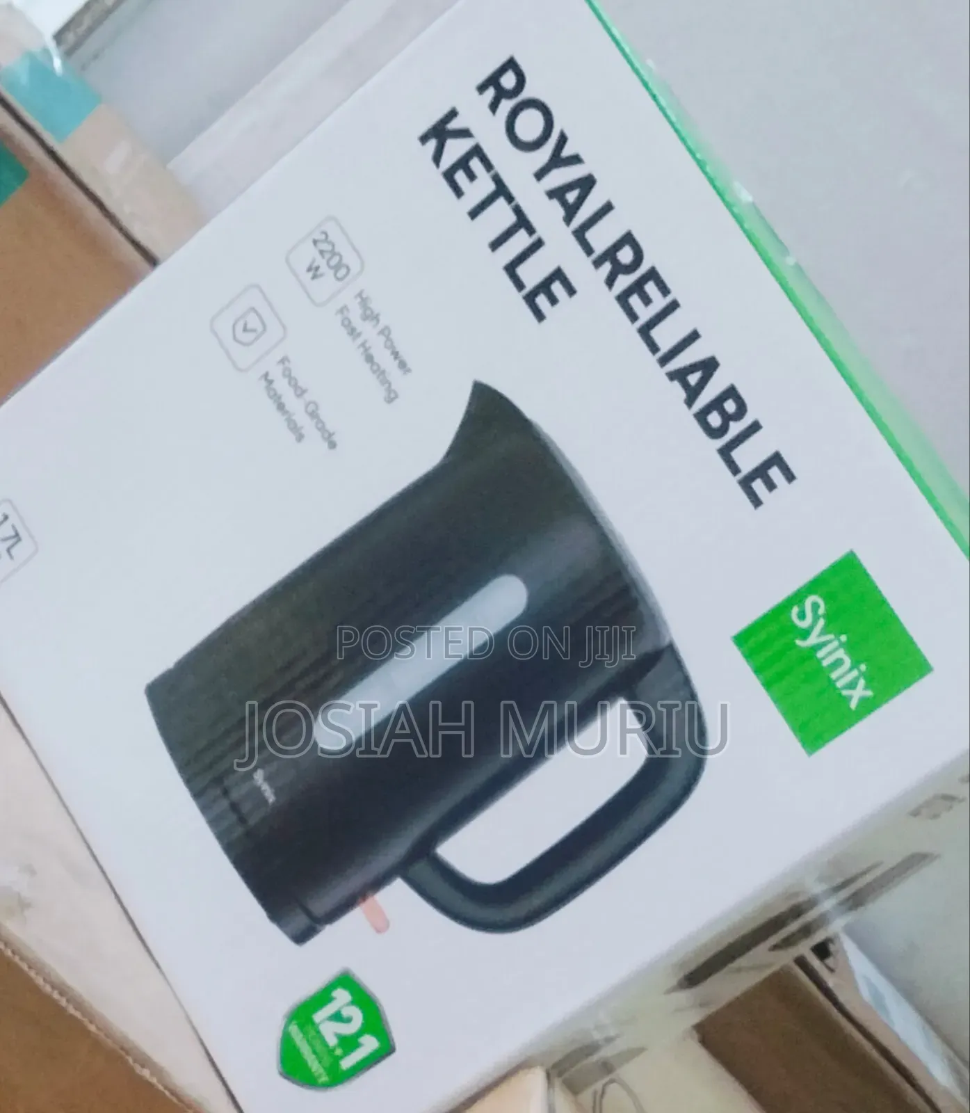 Syinix 1.7L Automatic Electric Kettle