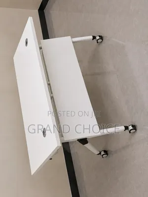 Modern Mobile Office Desk on Wheels