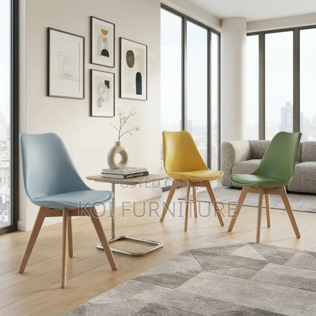 Dining Chairs; Modern Padded Class Eames Dining Seat