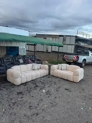 Cream Bubble Sofa Set – 3+2 Seater Combo