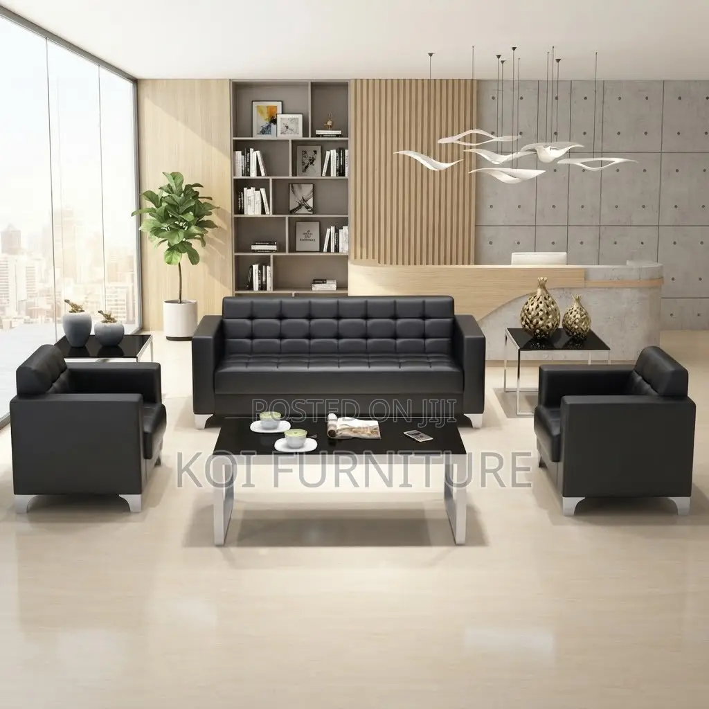 Office Sofa; Executive Reception Urban Style Meeting Sofa Set