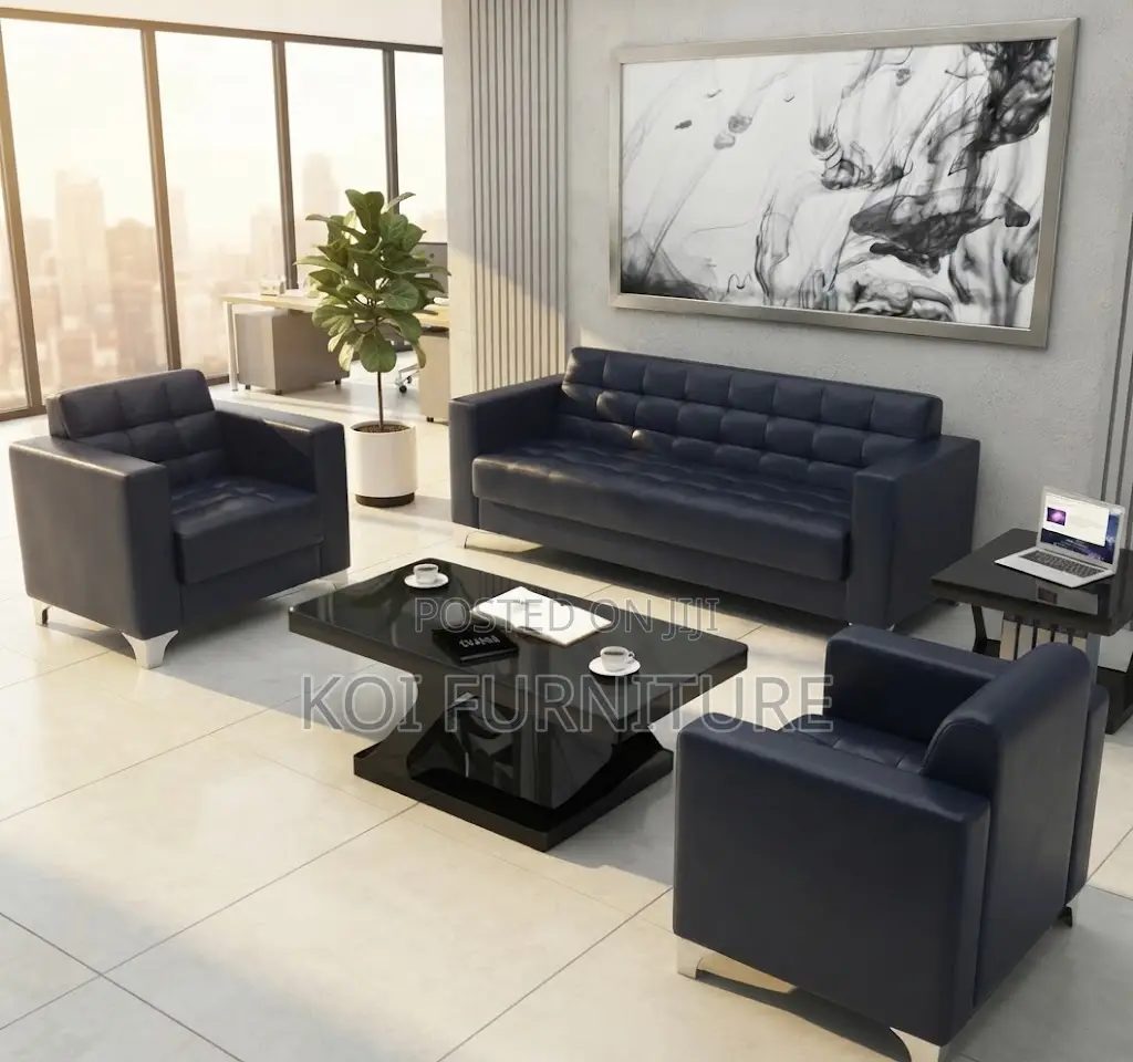 Office Sofa; Executive Reception Urban Style Meeting Sofa Set