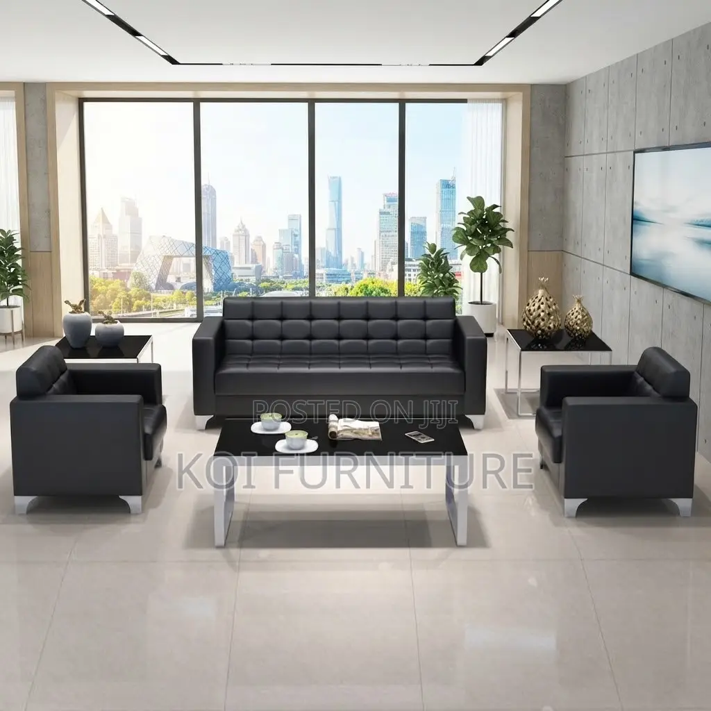 Office Sofa; Executive Reception Urban Style Meeting Sofa Set