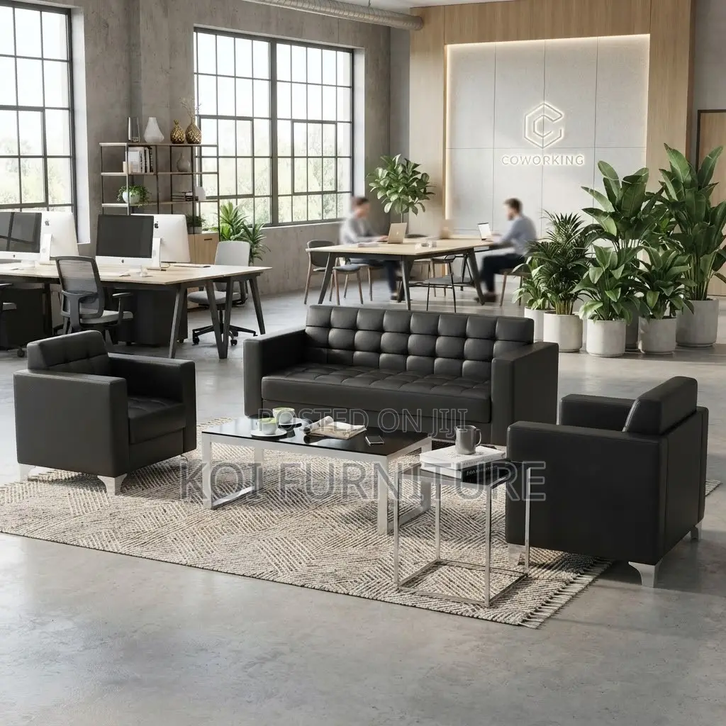 Office Sofa; Executive Reception Urban Style Meeting Sofa Set
