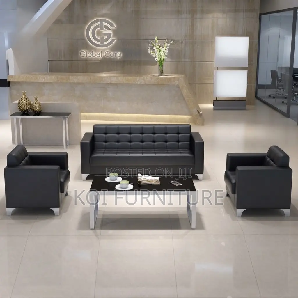 Office Sofa; Executive Reception Urban Style Meeting Sofa Set