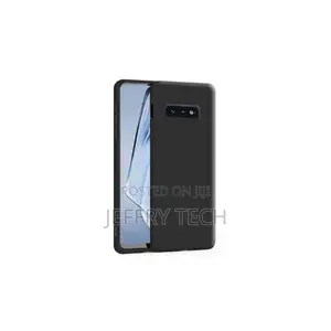 Soft Silicone Back Cover for Samsung Galaxy S10e - Black, Anti-Fingerp