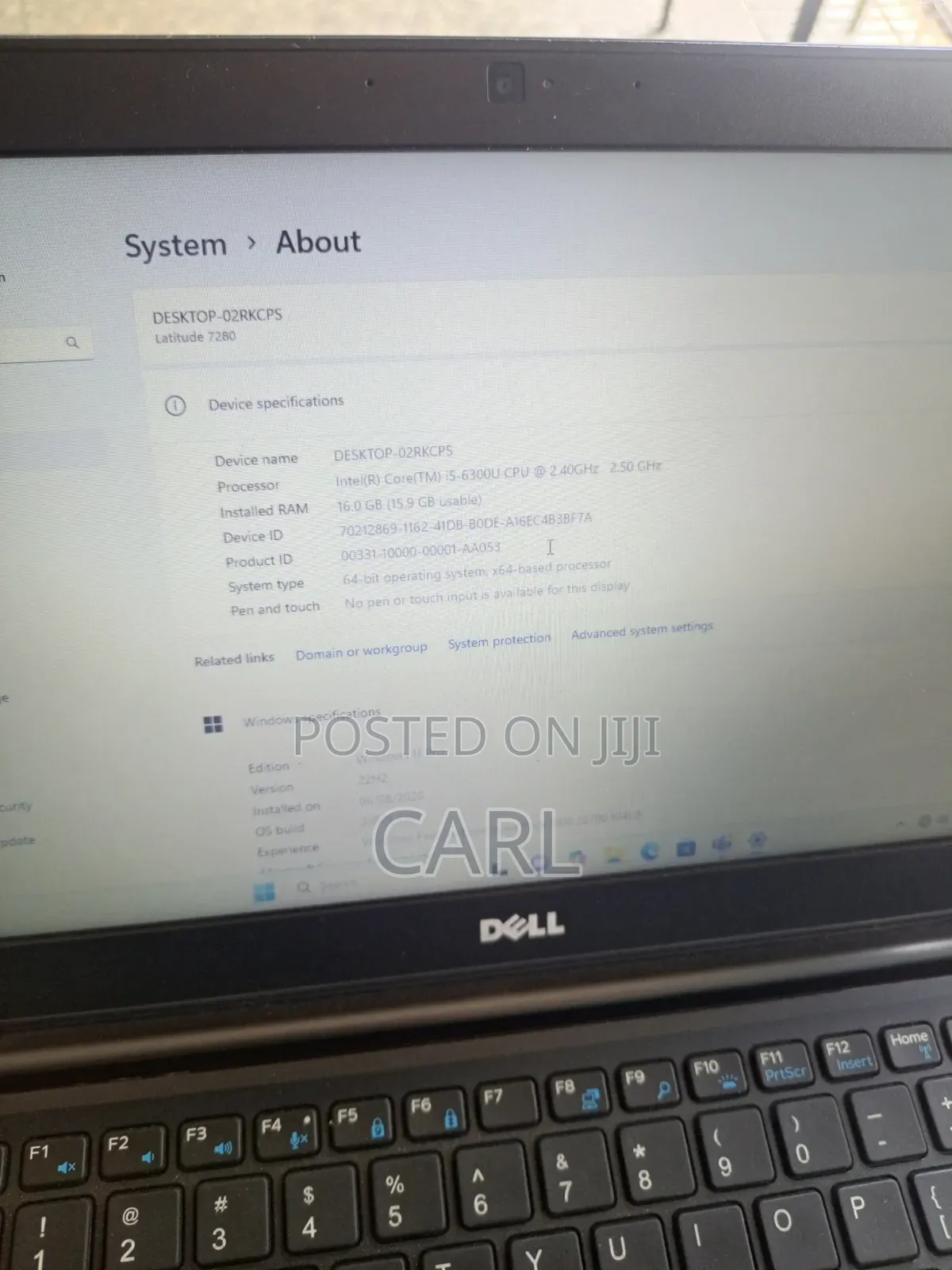 Laptop Dell Latitude 7280 16GB Intel Core i5 SSD 256GB
