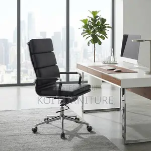Office Chairs; Professional Comfort Leather High Back Office Chair