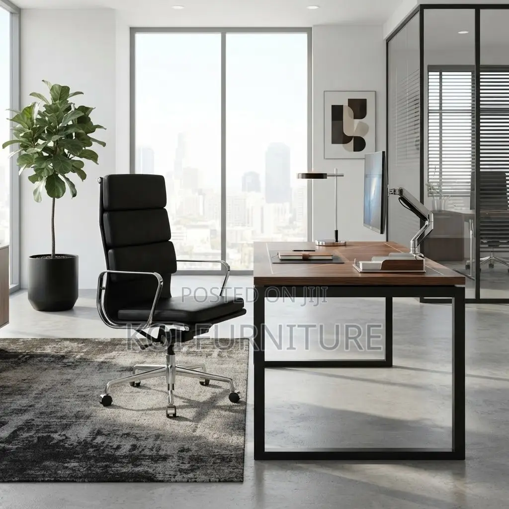 Office Chairs; Professional Comfort Leather High Back Office Chair