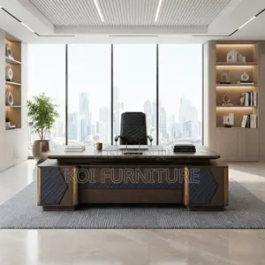 Office Desk; 2400mm Executive Lockable Office Senate Desk