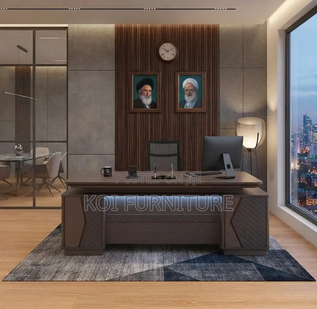 Office Desk; 2400mm Executive Lockable Office Senate Desk
