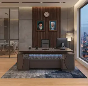 Office Desk; 2400mm Executive Lockable Office Senate Desk