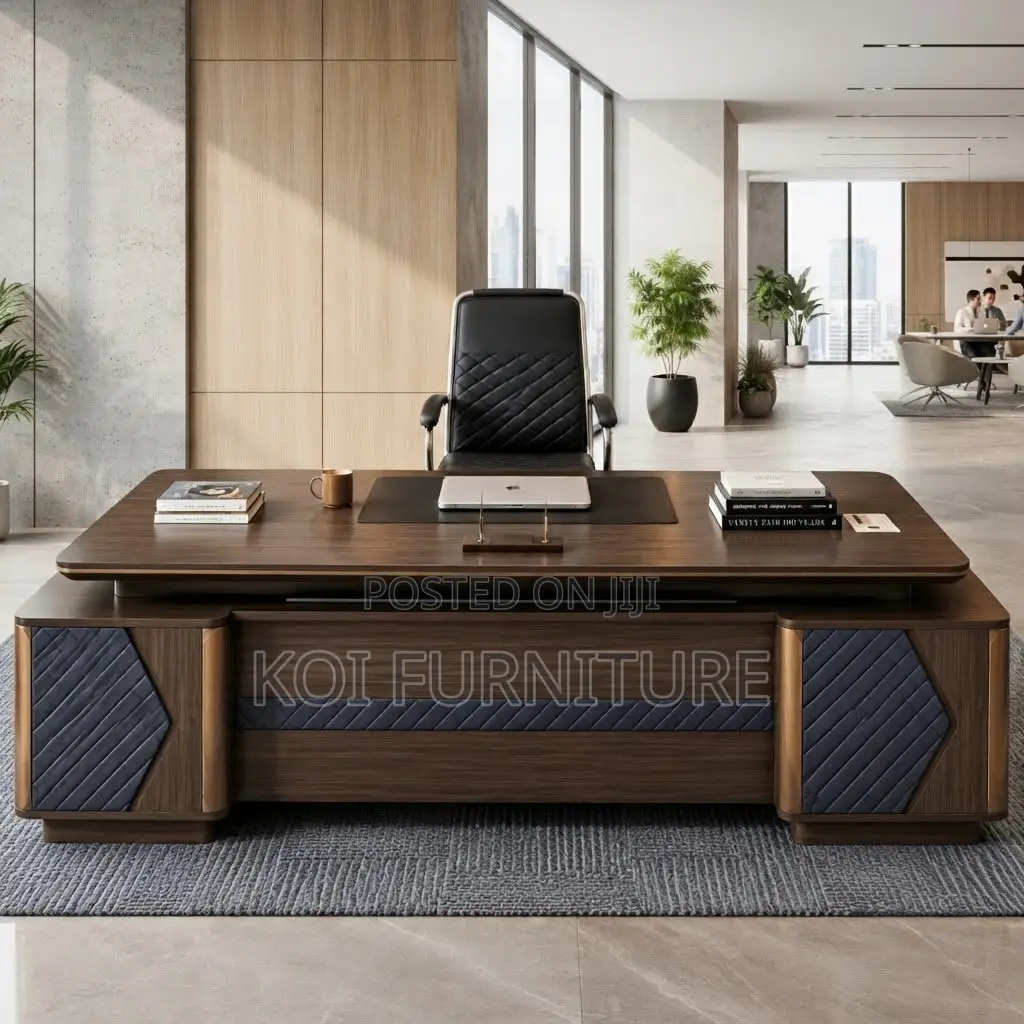 Office Desk; 2400mm Executive Lockable Office Senate Desk