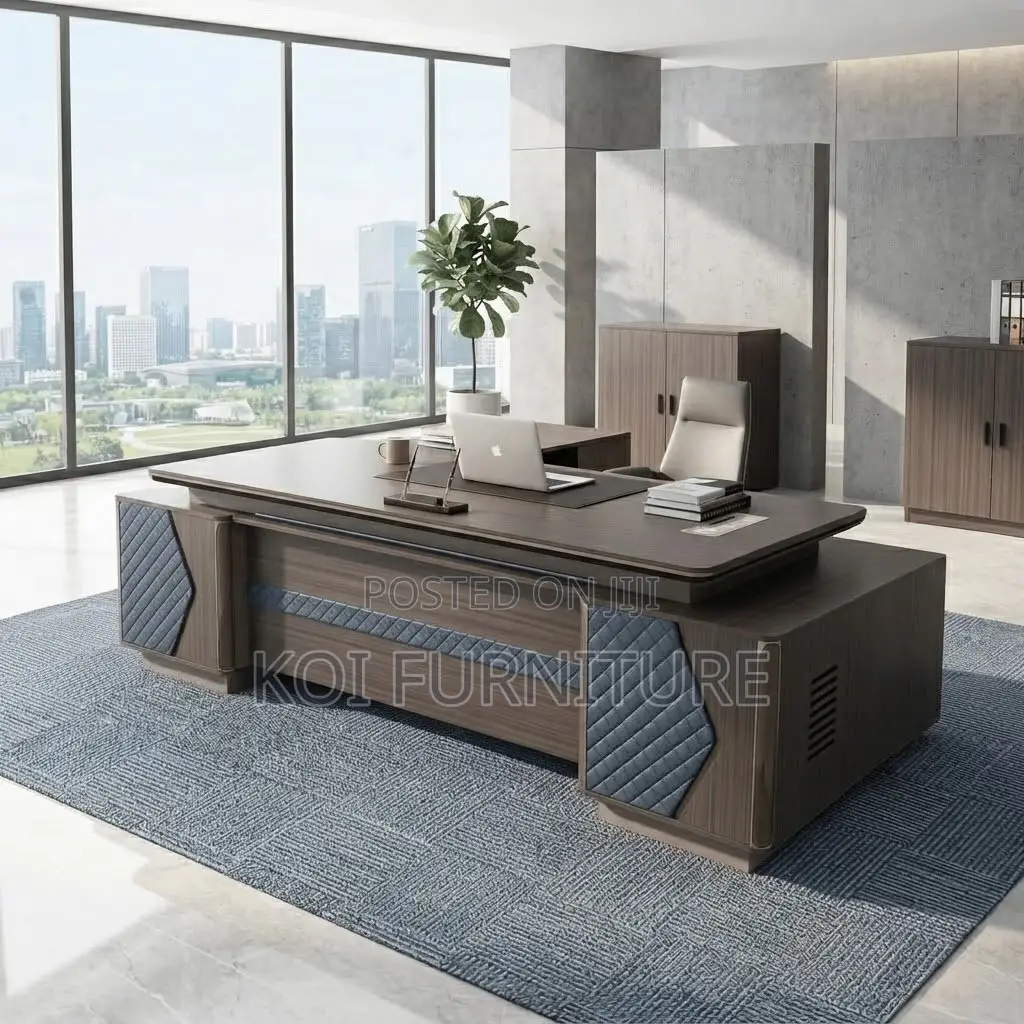 Office Desk; 2400mm Executive Lockable Office Senate Desk
