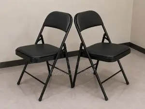 Black Folding Chair for Events, Office Home