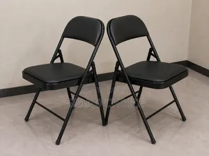 Black Folding Chair for Events, Office Home