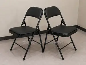 Black Folding Chair for Events, Office Home